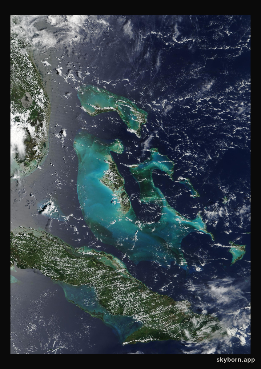 The Earth on 22 August 2003 · Bahamas