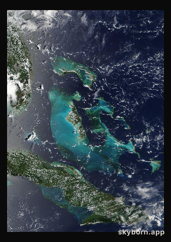 The Earth on 22 August 2003 · Bahamas