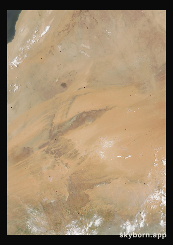 The Earth on 24 August 2003 · Eye of the Sahara, Mauritania