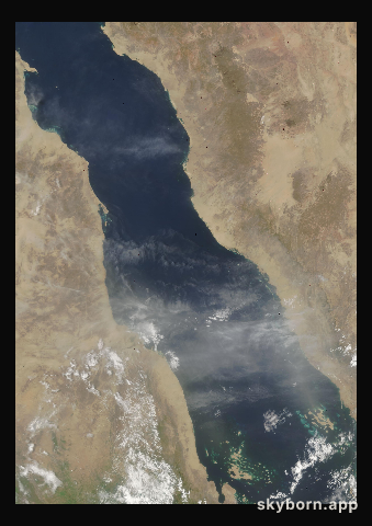 The Earth on 26 August 2003 · Red Sea