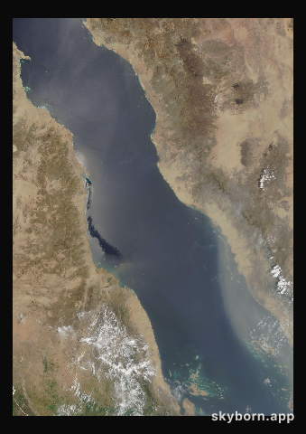 The Earth on 27 August 2003 · Red Sea