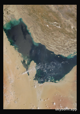 The Earth on 4 September 2003 · Persian Gulf