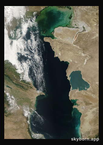 The Earth on 6 September 2003 · Caspian Sea
