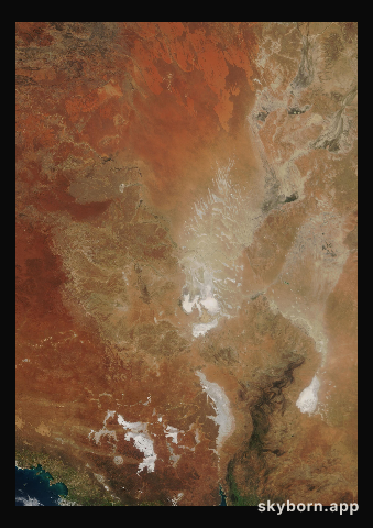 The Earth on 9 September 2003 · Lake Eyre, Australia