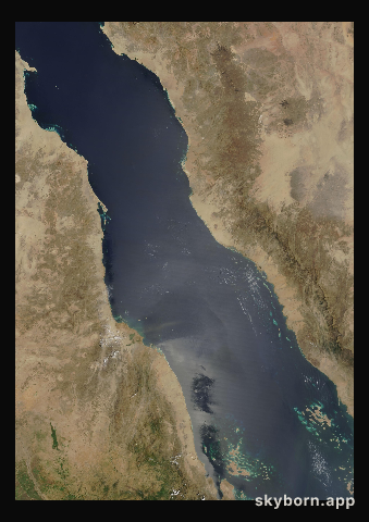 The Earth on 14 September 2003 · Red Sea