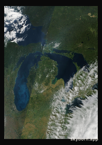 The Earth on 18 September 2003 · Great Lakes