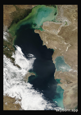 The Earth on 23 September 2003 · Caspian Sea