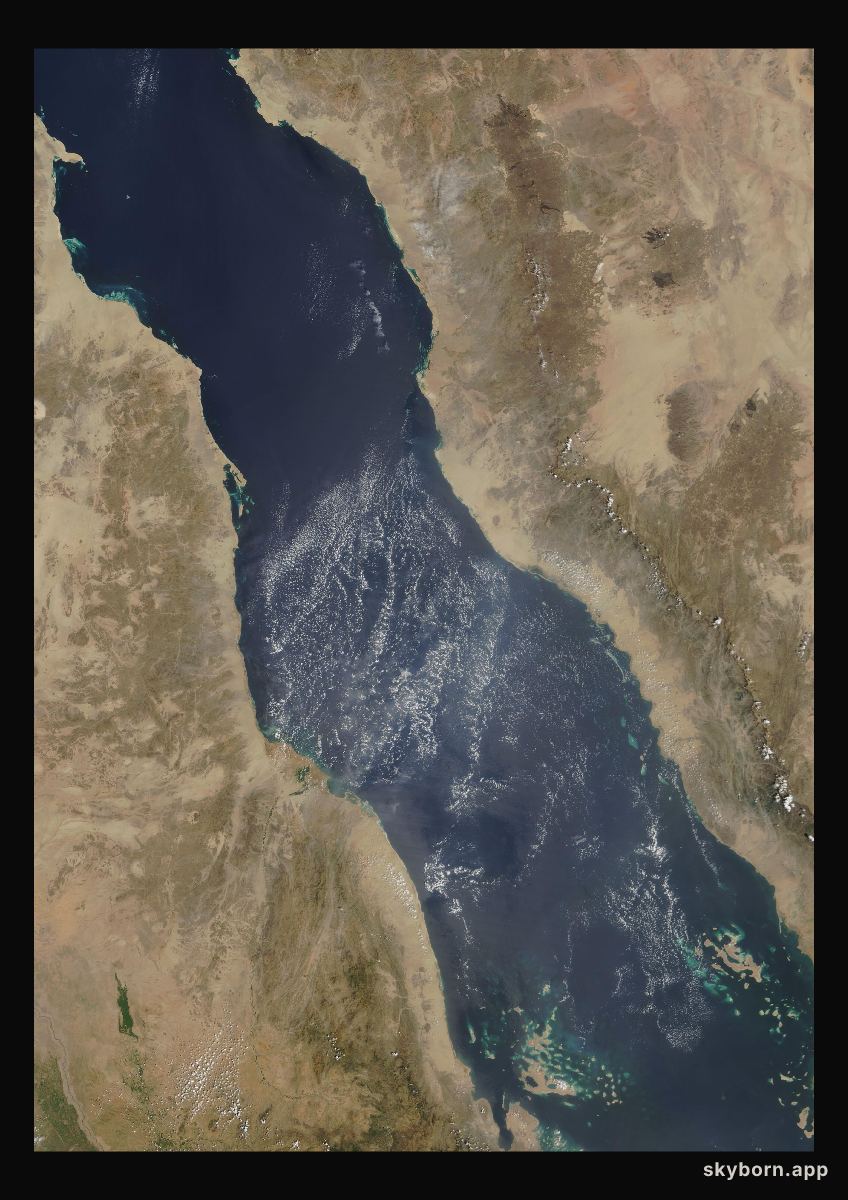 The Earth on 30 September 2003 · Red Sea