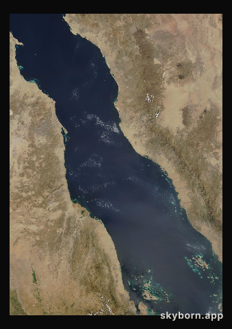 The Earth on 9 October 2003 · Red Sea