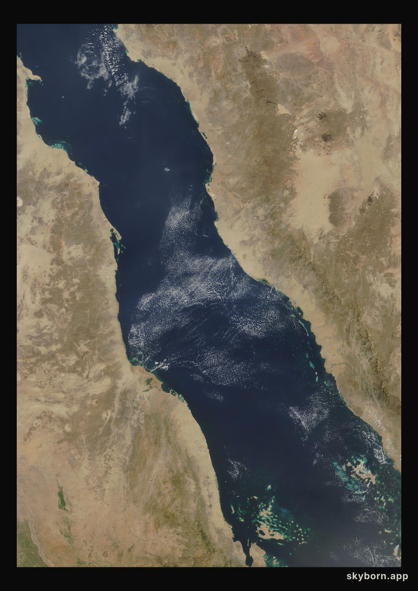 The Earth on 11 October 2003 · Red Sea