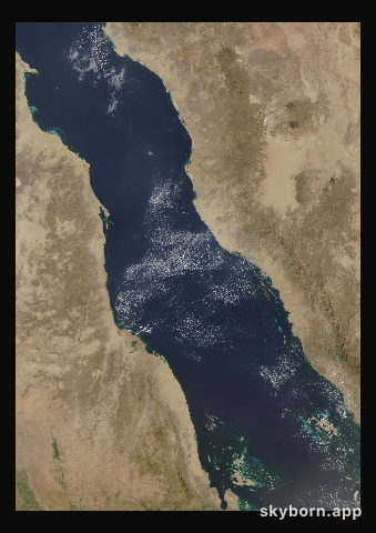 The Earth on 11 October 2003 · Red Sea