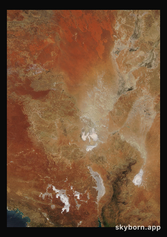 The Earth on 13 October 2003 · Lake Eyre, Australia