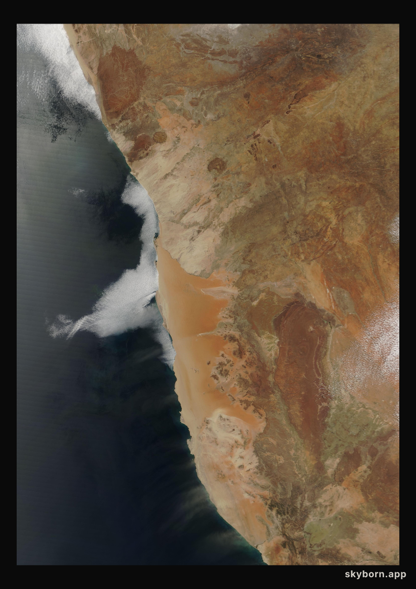 The Earth on 20 October 2003 · Namib Desert