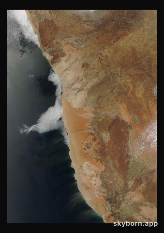 The Earth on 20 October 2003 · Namib Desert