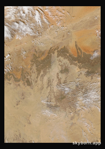 The Earth on 21 October 2003 · Sahara, Algeria