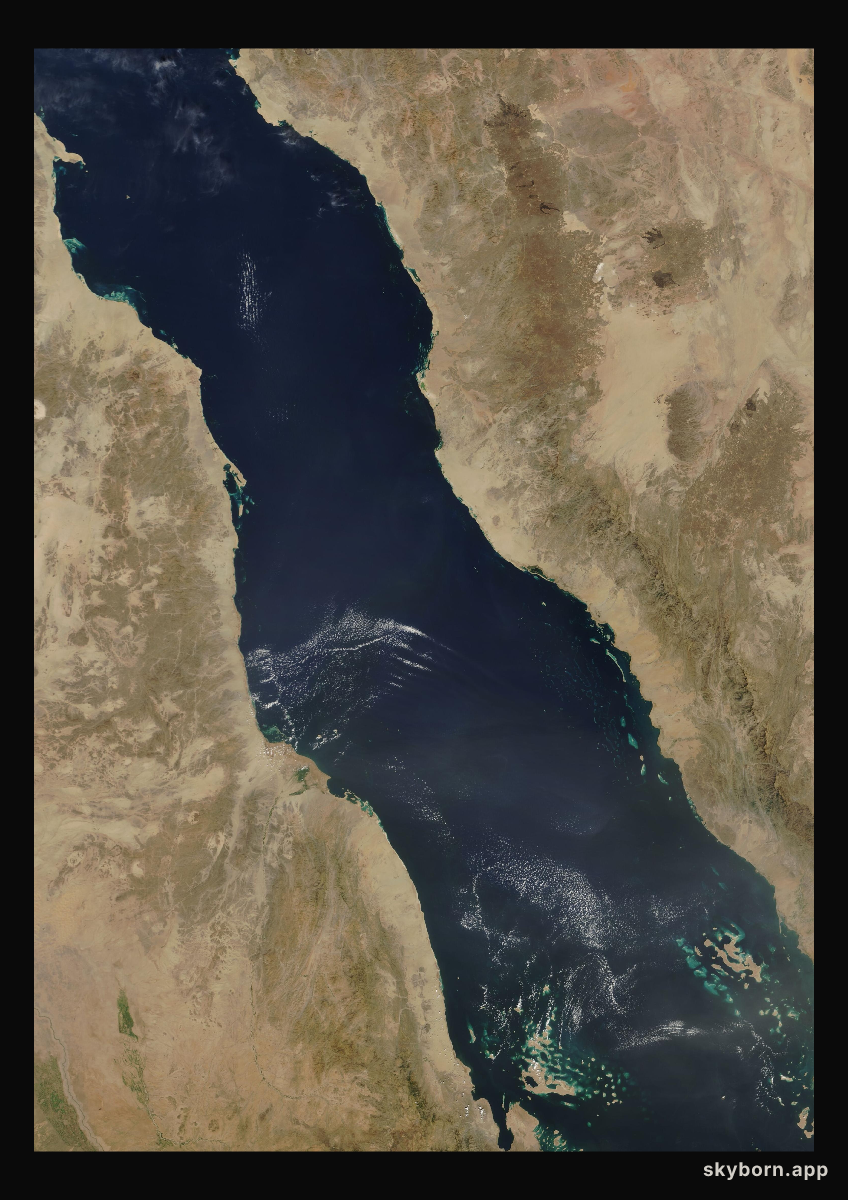 The Earth on 27 October 2003 · Red Sea