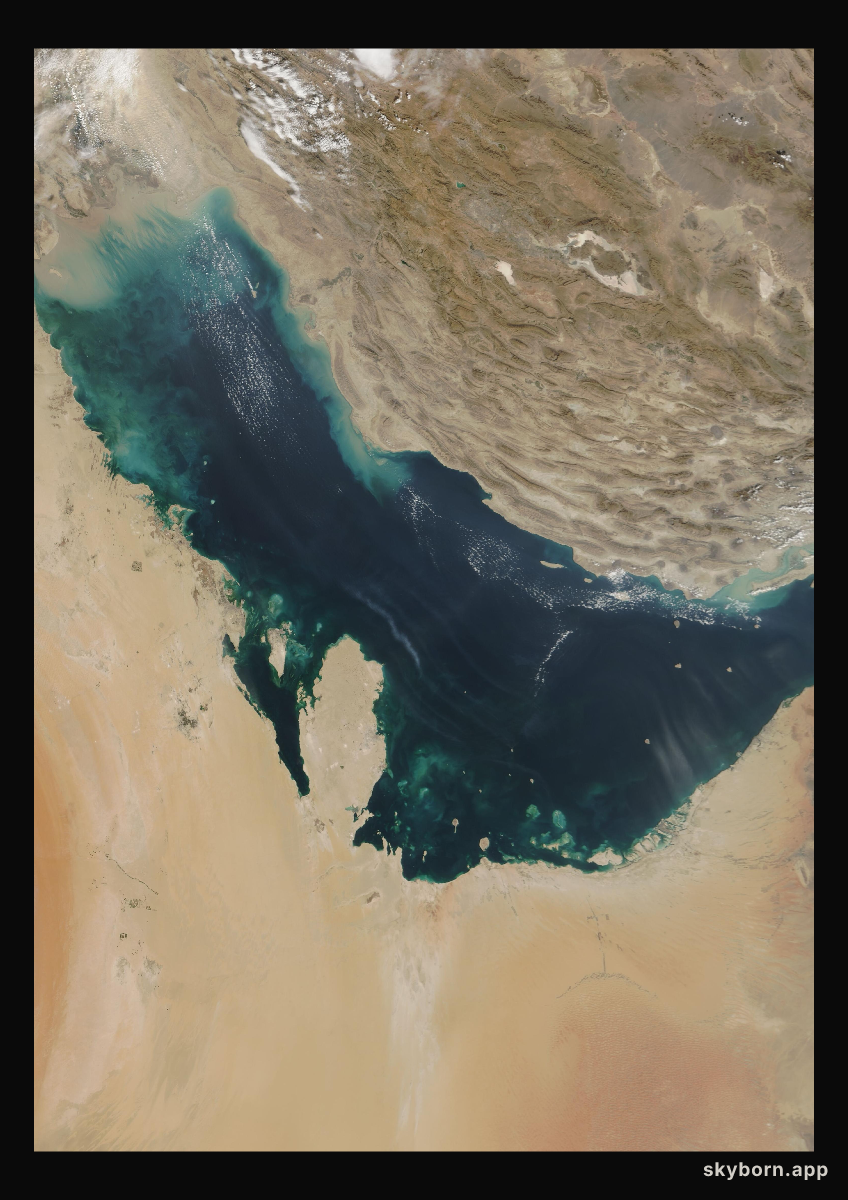 The Earth on 29 October 2003 · Persian Gulf