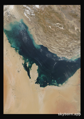 The Earth on 29 October 2003 · Persian Gulf