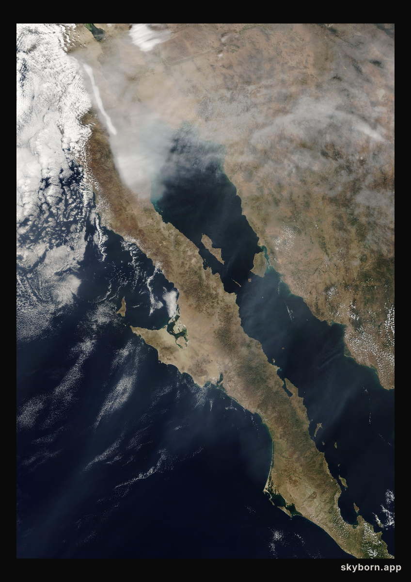 The Earth on 30 October 2003 · Baja California