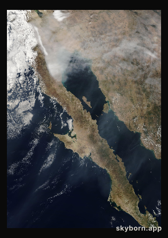 The Earth on 30 October 2003 · Baja California