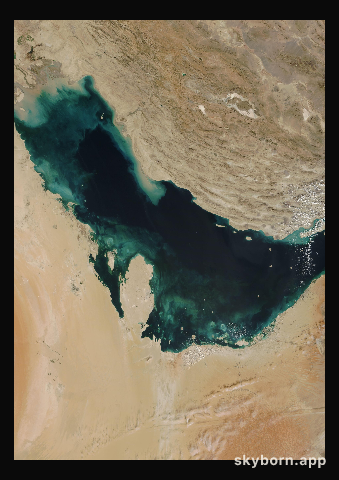 The Earth on 2 November 2003 · Persian Gulf