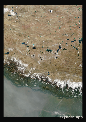 The Earth on 3 November 2003 · Himalaya and Tibet