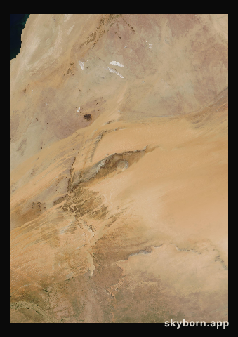 The Earth on 6 November 2003 · Eye of the Sahara, Mauritania