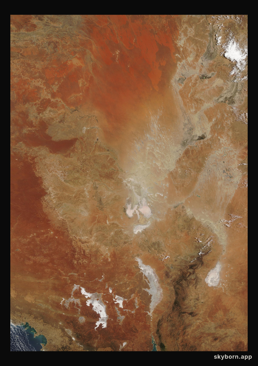 The Earth on 7 November 2003 · Lake Eyre, Australia