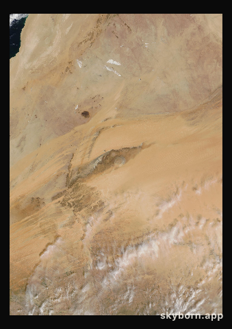 The Earth on 8 November 2003 · Eye of the Sahara, Mauritania