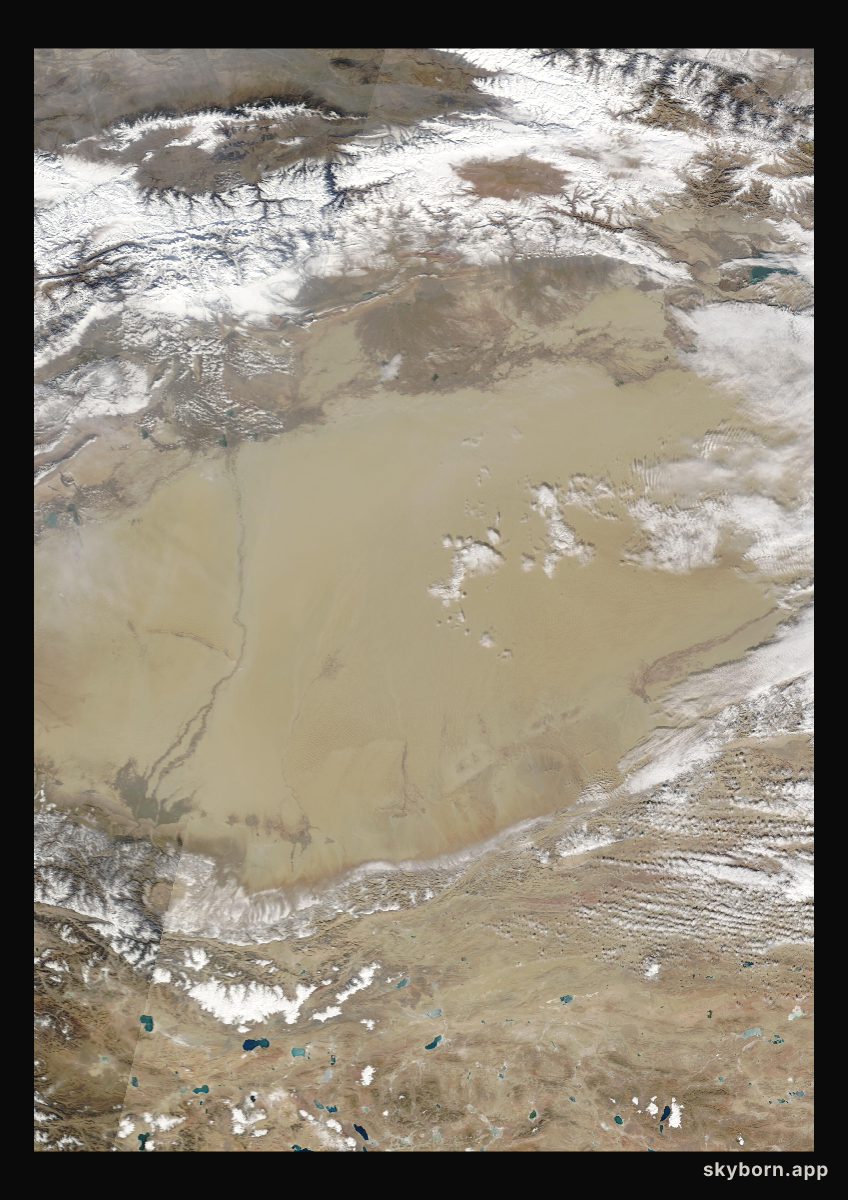 The Earth on 10 November 2003 · Taklamakan Desert