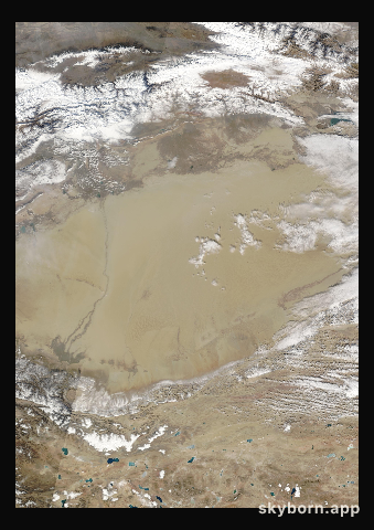 The Earth on 10 November 2003 · Taklamakan Desert