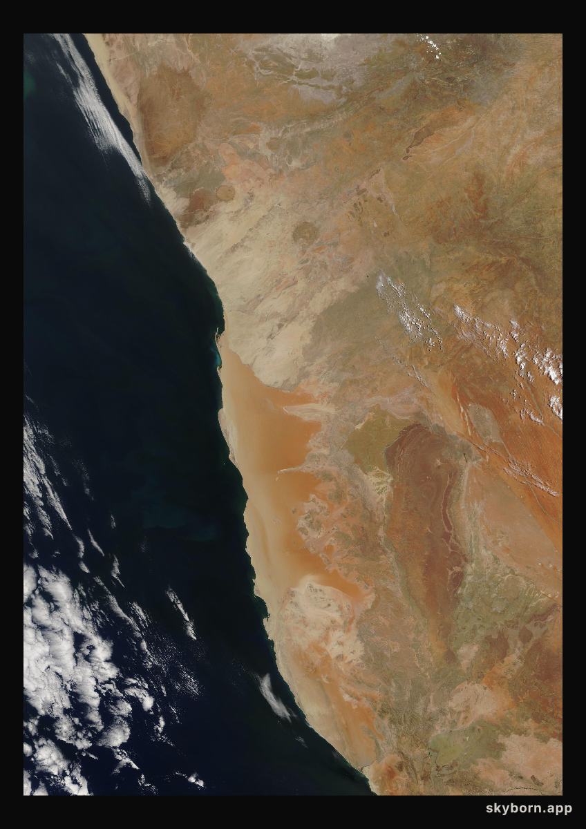 The Earth on 11 November 2003 · Namib Desert