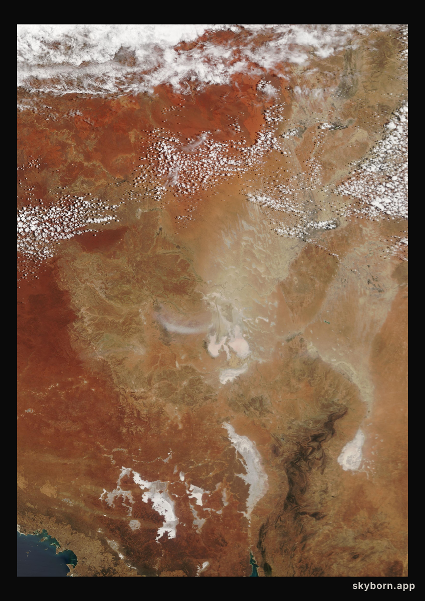 The Earth on 12 November 2003 · Lake Eyre, Australia