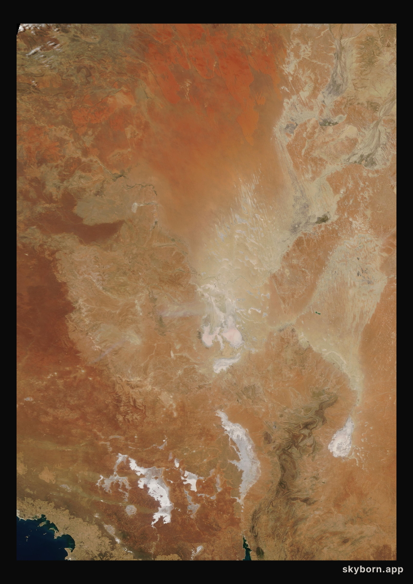 The Earth on 13 November 2003 · Lake Eyre, Australia