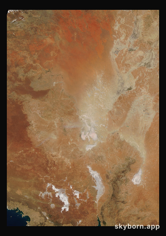 The Earth on 13 November 2003 · Lake Eyre, Australia