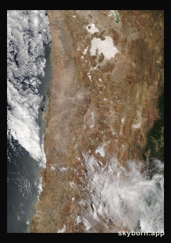 The Earth on 17 November 2003 · Atacama and the Andes