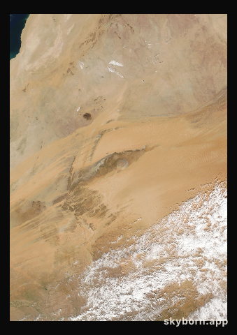 The Earth on 21 November 2003 · Eye of the Sahara, Mauritania
