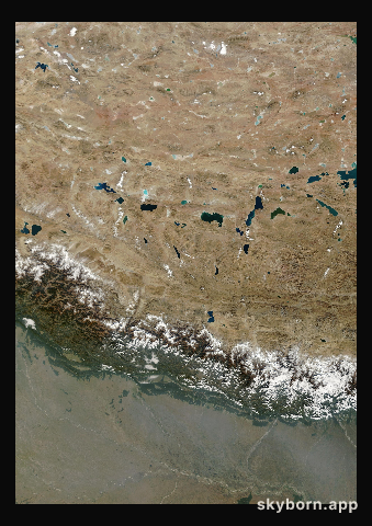 The Earth on 26 November 2003 · Himalaya and Tibet