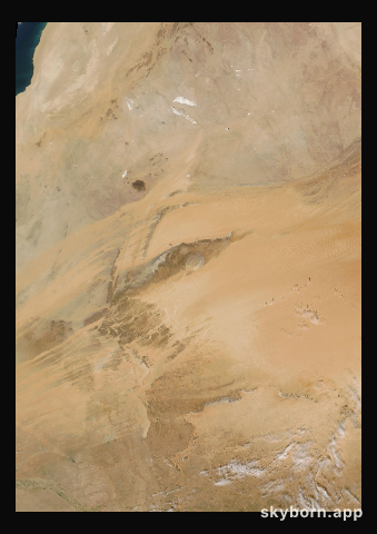 The Earth on 30 November 2003 · Eye of the Sahara, Mauritania