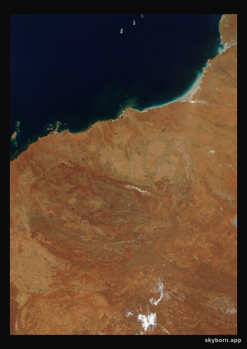 The Earth on 1 December 2003 · Pilbara, Western Australia