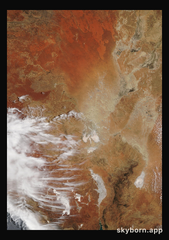 The Earth on 7 December 2003 · Lake Eyre, Australia
