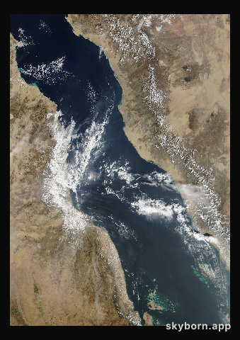 The Earth on 10 December 2003 · Red Sea