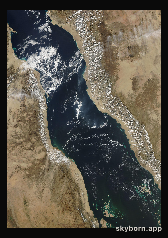 The Earth on 18 December 2003 · Red Sea