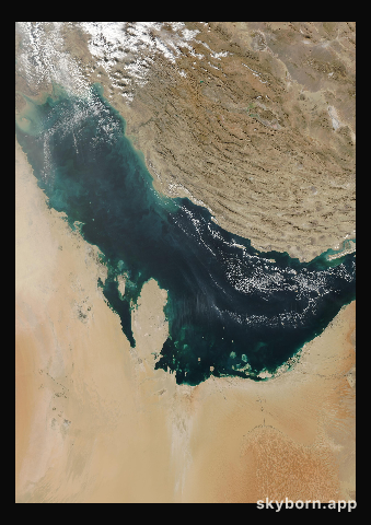 The Earth on 19 December 2003 · Persian Gulf