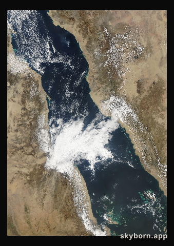 The Earth on 20 December 2003 · Red Sea