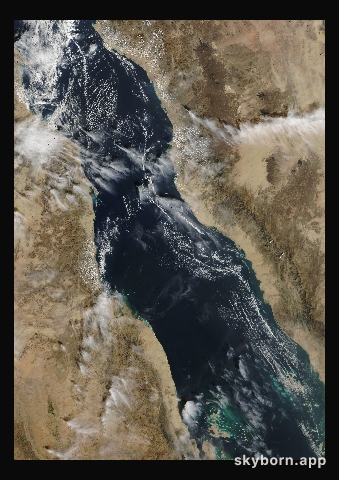 The Earth on 26 December 2003 · Red Sea
