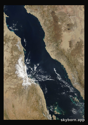 The Earth on 30 December 2003 · Red Sea