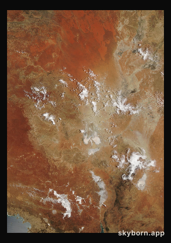 The Earth on 1 January 2004 · Lake Eyre, Australia