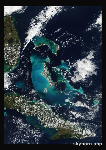 The Earth on 6 January 2004 · Bahamas