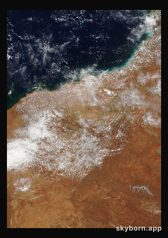 The Earth on 9 January 2004 · Pilbara, Western Australia